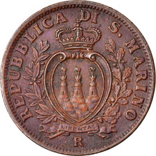 Coin, San Marino, 5 Centesimi, 1937, Rome, EF(40-45), Bronze, KM:12