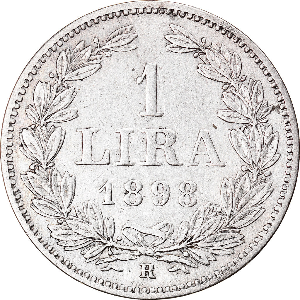 Coin, San Marino, Lira, 1898, Rome, EF(40-45), Silver, KM:4