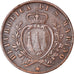 Moneda, San Marino, 5 Centesimi, 1894, Rome, MBC, Cobre, KM:1