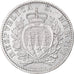 Coin, San Marino, 2 Lire, 1906, Rome, AU(50-53), Silver, KM:5