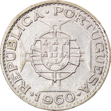 Coin, Mozambique, 20 Escudos, 1960, AU(50-53), Silver, KM:80