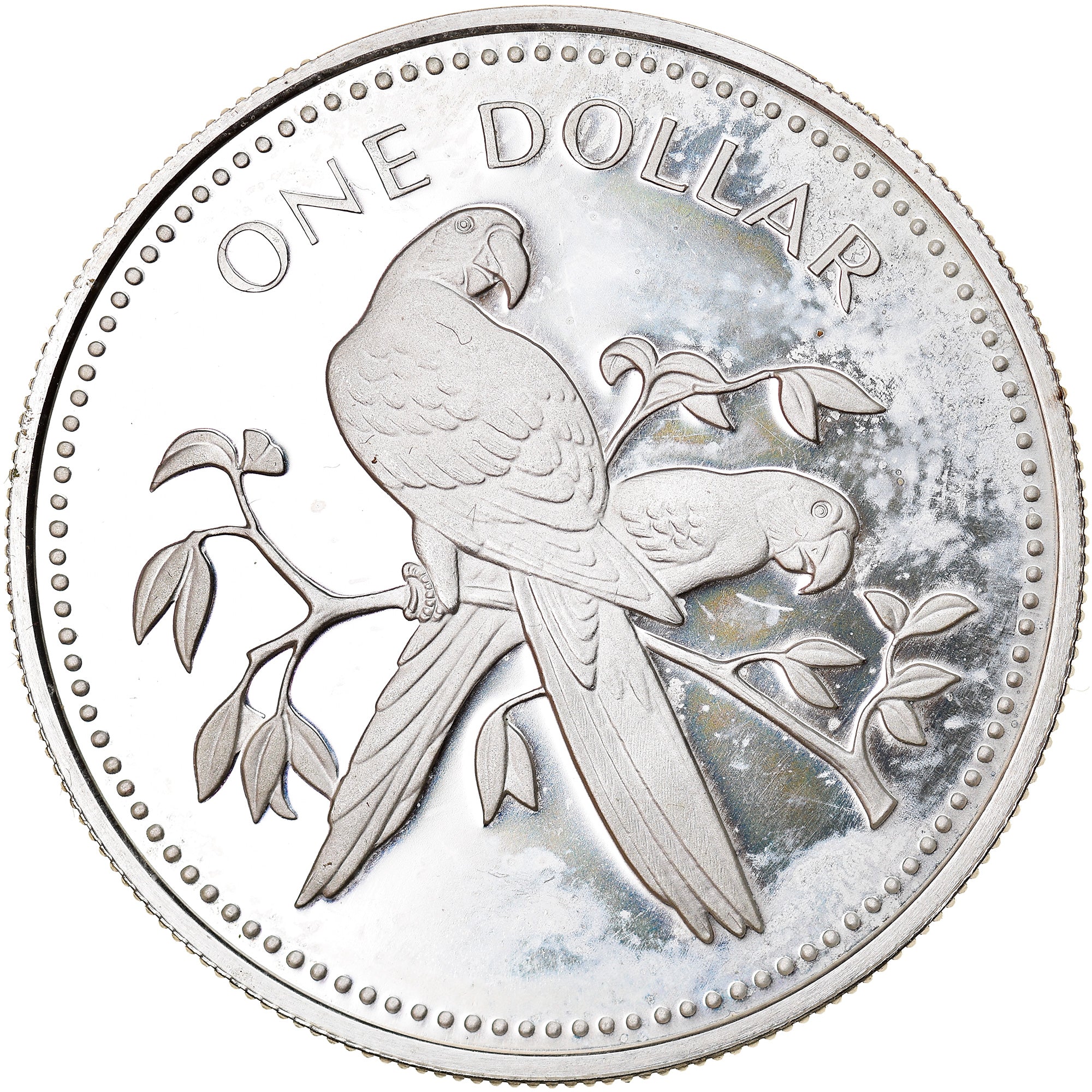 Münze, Belize, Dollar, 1974, Franklin Mint, Proof, STGL, Silber, KM:43a