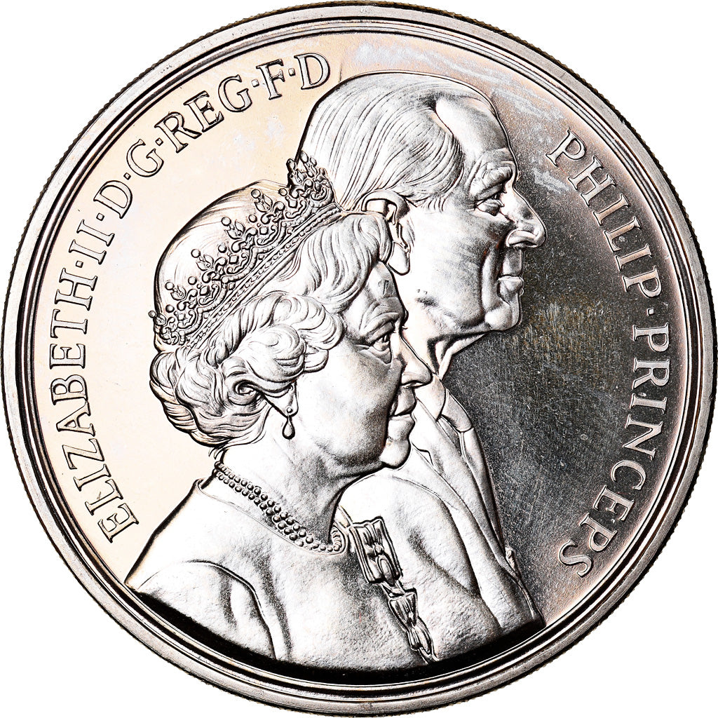 Coin, Great Britain, Elizabeth II, 5 Pounds, 1997, MS(63), Copper-nickel, KM:977