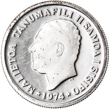 Coin, Samoa, 5 Sene, 1974, MS(65-70), Silver, KM:14A