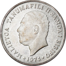 Moneta, Samoa, 50 Sene, 1974, MS(65-70), Srebro, KM:17a