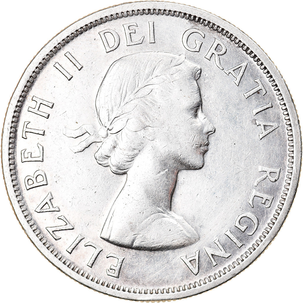 Coin, Canada, Elizabeth II, Dollar, 1955, Royal Canadian Mint, Ottawa