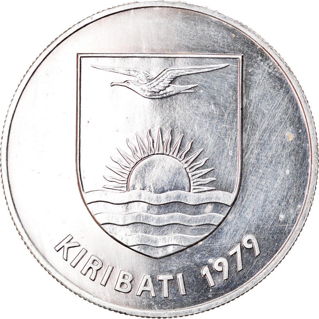 Coin, Kiribati, 5 Dollars, 1979, British Royal Mint, MS(60-62), Silver, KM:8