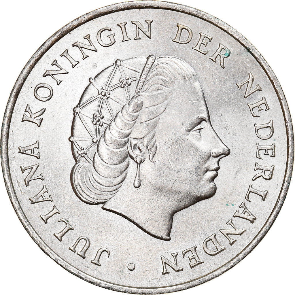 Coin, Netherlands Antilles, Juliana, 2-1/2 Gulden, 1964, AU(55-58), Silver, KM:7