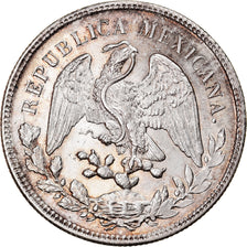 Coin, Mexico, Peso, 1901, Zacatecas, MS(60-62), Silver, KM:409.3
