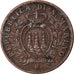 Coin, San Marino, 5 Centesimi, 1935, Rome, EF(40-45), Bronze, KM:12