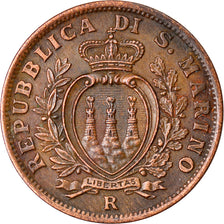 Coin, San Marino, 5 Centesimi, 1935, Rome, EF(40-45), Bronze, KM:12