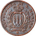 Coin, San Marino, 10 Centesimi, 1935, Rome, EF(40-45), Bronze, KM:13