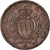 Moneta, San Marino, 10 Centesimi, 1935, Rome, EF(40-45), Bronze, KM:13