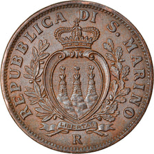 Coin, San Marino, 10 Centesimi, 1936, Rome, MS(60-62), Bronze, KM:13