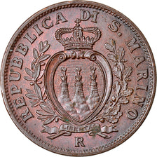 Coin, San Marino, 10 Centesimi, 1936, Rome, MS(60-62), Bronze, KM:13