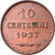 Moneda, San Marino, 10 Centesimi, 1937, Rome, SC, Bronce, KM:13