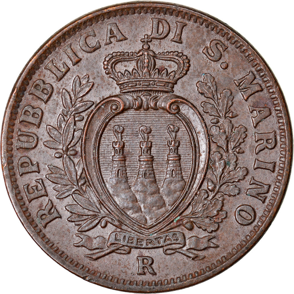 Moneda, San Marino, 10 Centesimi, 1937, Rome, SC, Bronce, KM:13