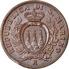 Coin, San Marino, 10 Centesimi, 1938, Rome, MS(63), Bronze, KM:13