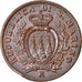 Coin, San Marino, 10 Centesimi, 1938, Rome, MS(63), Bronze, KM:13