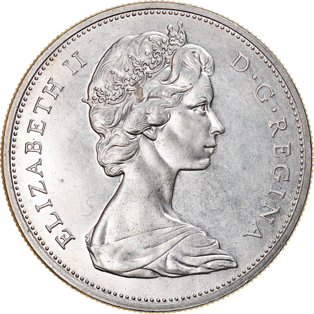 Coin, Canada, Elizabeth II, Dollar, 1965, Royal Canadian Mint, Ottawa