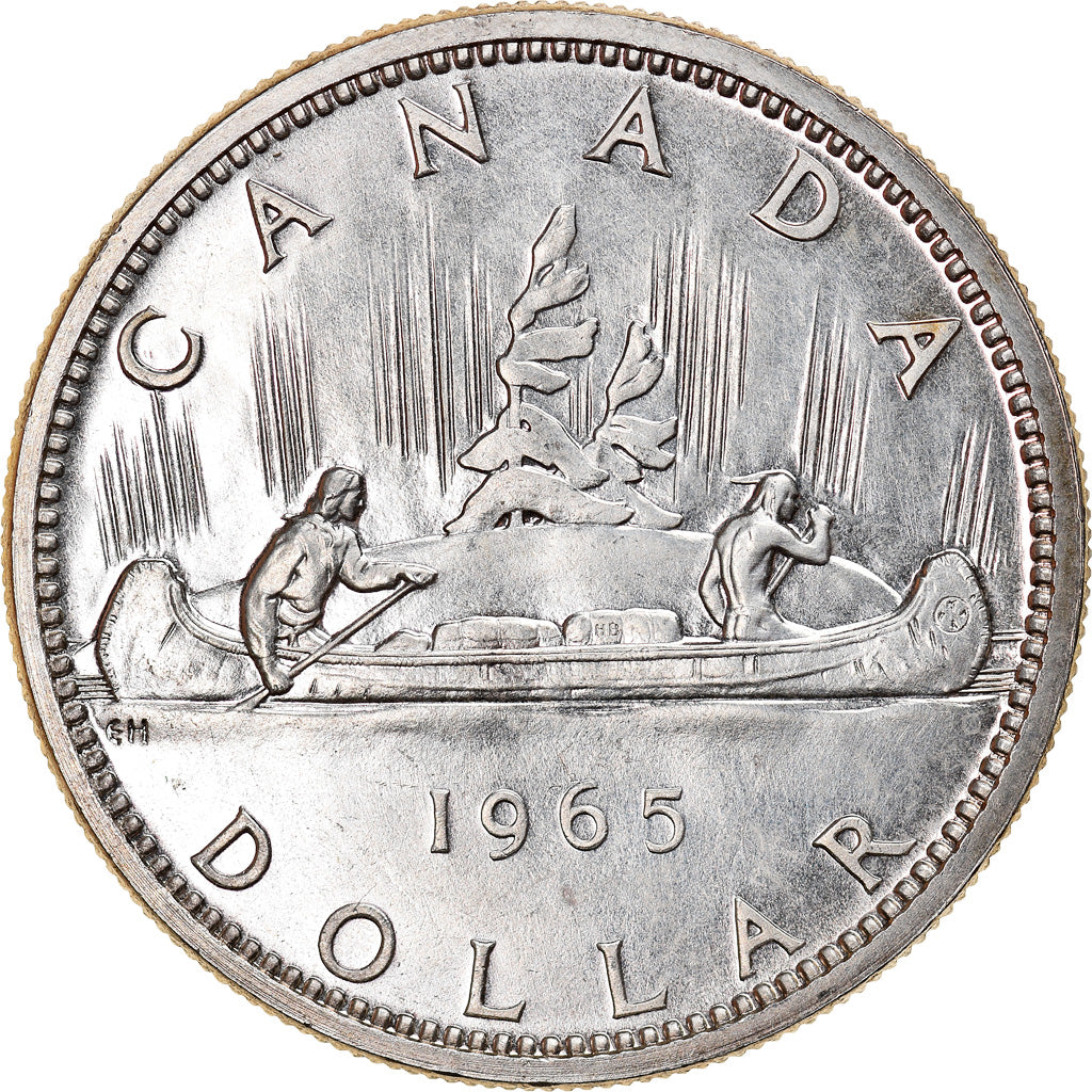 Coin, Canada, Elizabeth II, Dollar, 1965, Royal Canadian Mint, Ottawa