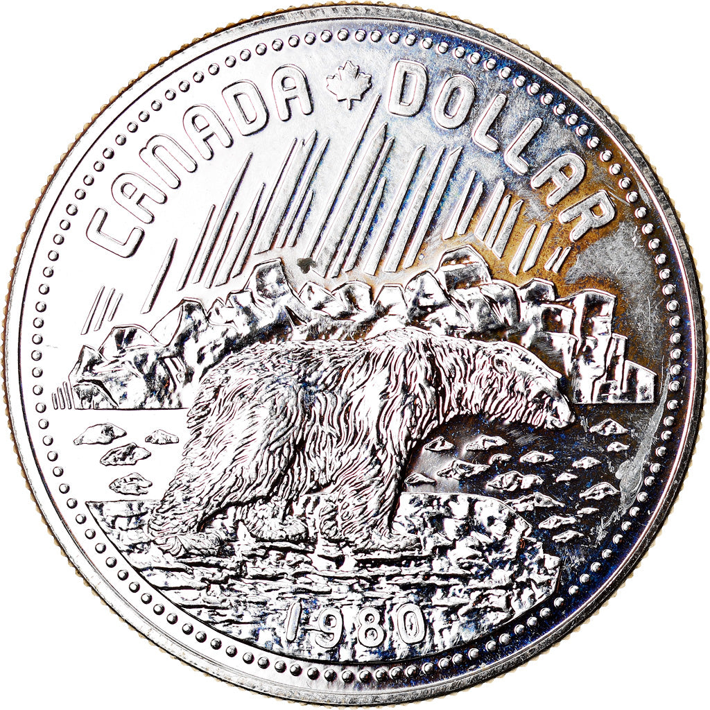 Coin, Canada, Elizabeth II, Dollar, 1980, Royal Canadian Mint, Ottawa