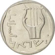 ISRAEL, 25 Agorot, 1976, Jerusalem, KM #27b, MS(63), Copper-Nickel, 25.5, 6.47