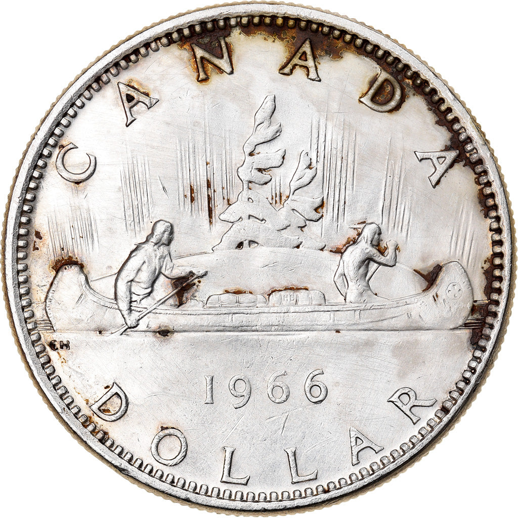 Coin, Canada, Elizabeth II, Dollar, 1966, Royal Canadian Mint, Ottawa