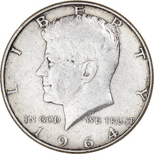 Moneta, Stati Uniti, Kennedy Half Dollar, Half Dollar, 1964, Philadelphia, BB