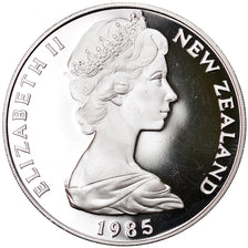 Coin, New Zealand, Elizabeth II, Dollar, 1985, MS(64), Silver, KM:55a