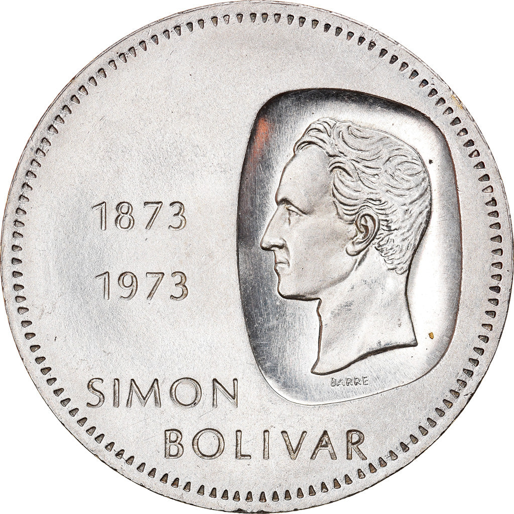 Coin, Venezuela, 10 Bolívares, 1973, Ontario, MS(60-62), Silver, KM:45