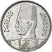 Coin, Egypt, Farouk, 10 Piastres, 1937, British Royal Mint, AU(55-58), Silver