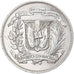 Coin, Dominican Republic, Peso, 1974, MS(63), Silver, KM:35