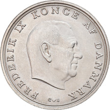Coin, Denmark, Frederik IX, 10 Kroner, 1968, Copenhagen, MS(63), Silver, KM:857