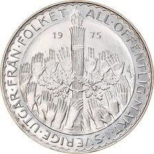 Coin, Sweden, Carl XVI Gustaf, 50 Kronor, 1975, MS(64), Silver, KM:848