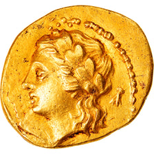 Moneta, 15 litrai, 275-210 BC, Tauromenion, AU(55-58), Złoto, SNG ANS:1115