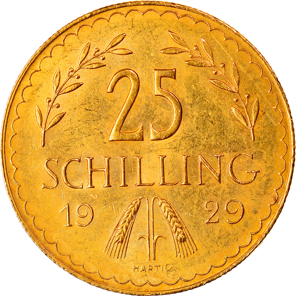 Coin, Austria, 25 Schilling, 1929, AU(55-58), Gold, KM:2841