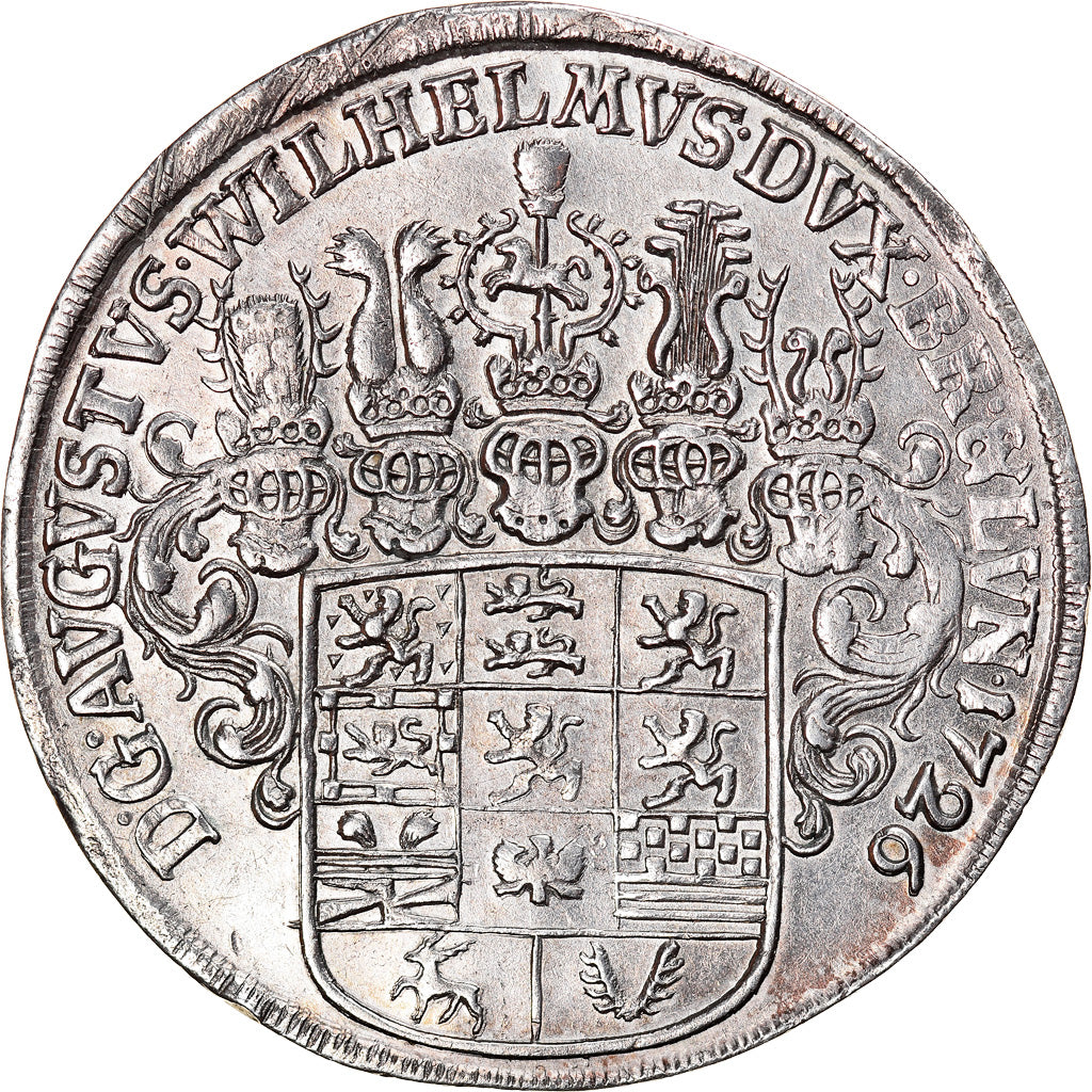 Coin, German States, BRUNSWICK-WOLFENBUTTEL, August Wilhelm, Thaler, 1726