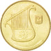 Coin, Israel, 1/2 New Sheqel, 1992, MS(63), Aluminum-Bronze, KM:159