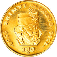 Moneda, Hungría, 100 Forint, Szaz, 1966, Budapest, SC, Oro, KM:569