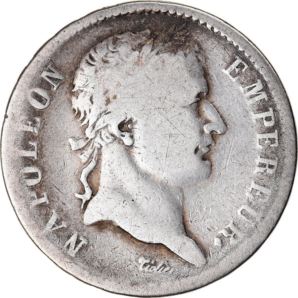 Coin, France, Napoléon I, Franc, 1808, Marseille, Rare, VF(30-35), Silver