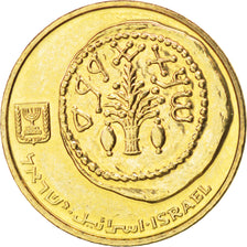 Moneda, Israel, 5 Agorot, 2002, SC, Aluminio - bronce, KM:157