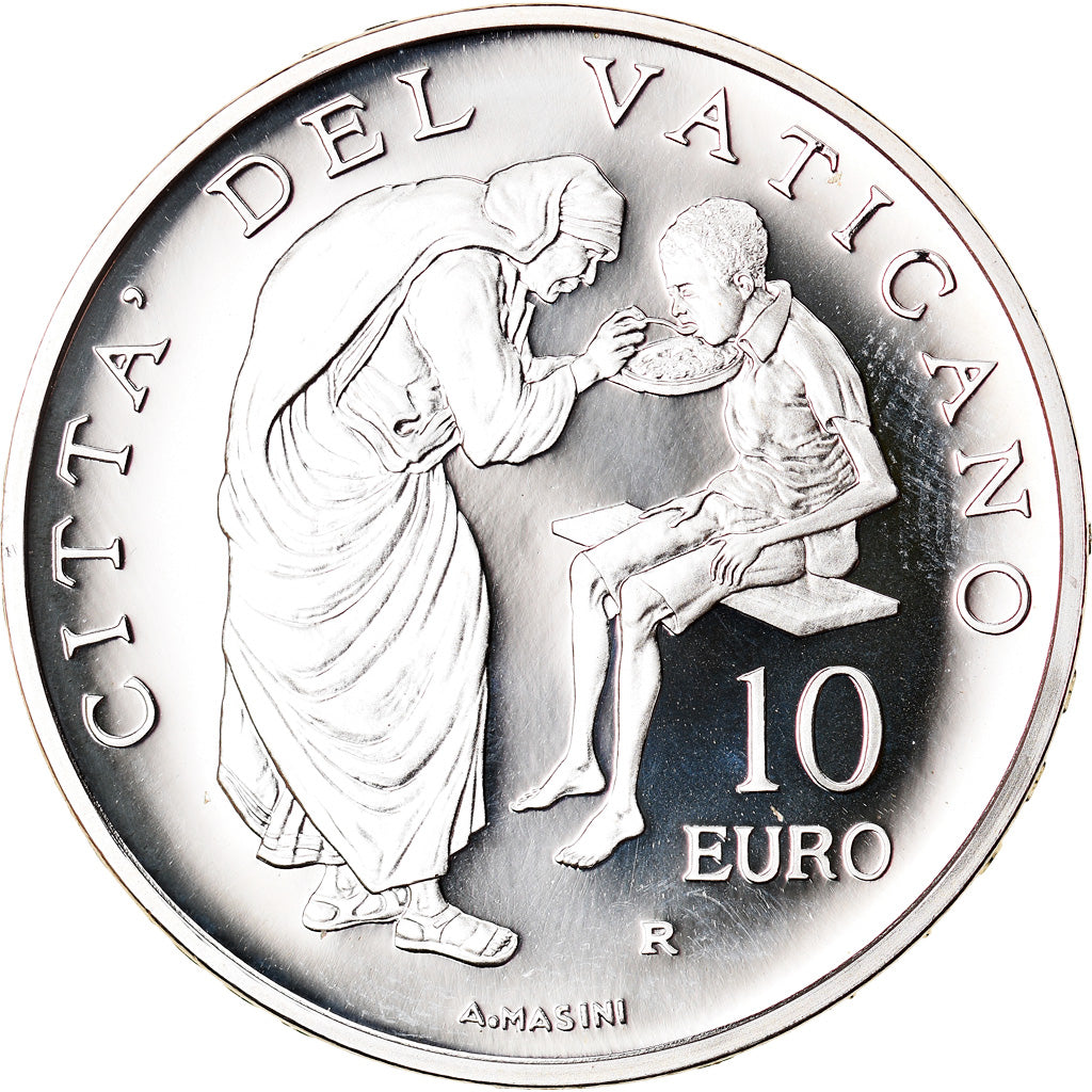 Vatican, Pape Benoit XVI, 10 Euro, Journée mondiale de la Paix, 2007, Rome