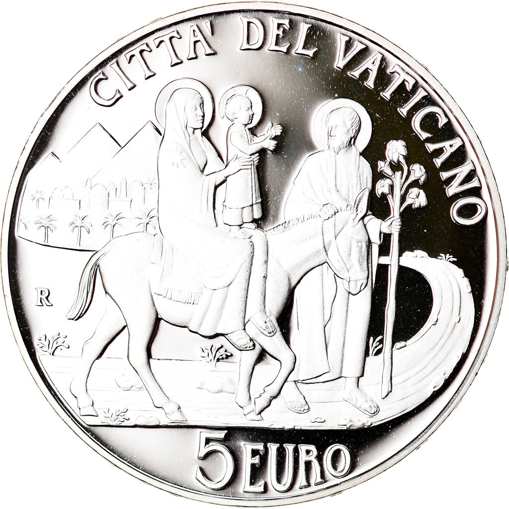 Vatican, Pape Benoit XVI, 5 Euro, Journée Migrants et Réfugiés, 2010