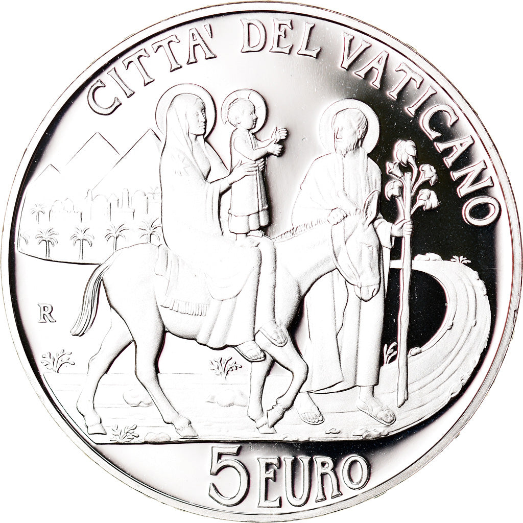 Vatican, Pape Benoit XVI, 5 Euro, Journée Migrants et Réfugiés, 2010