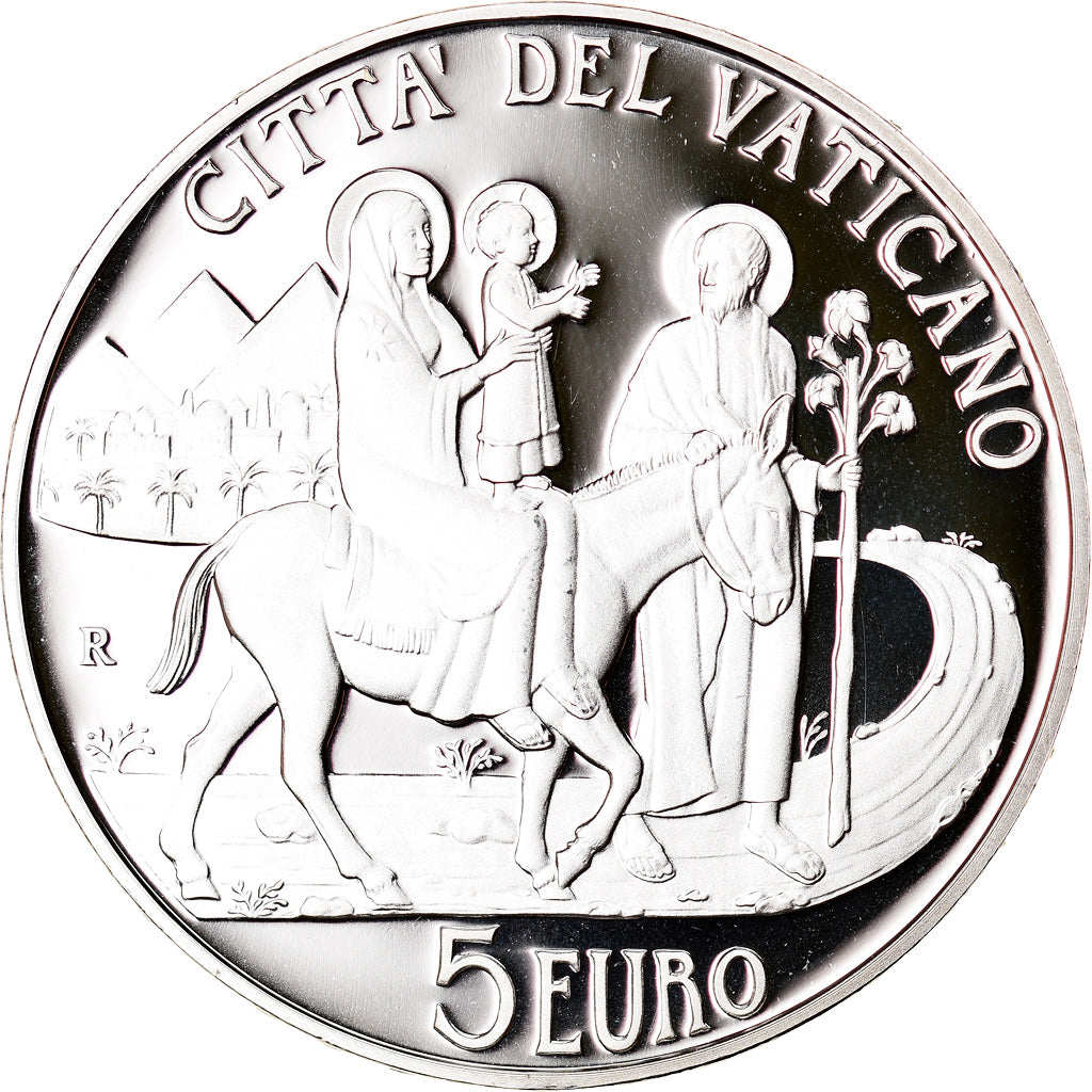 Vatican, Pape Benoit XVI, 5 Euro, Journée Migrants et Réfugiés, 2010