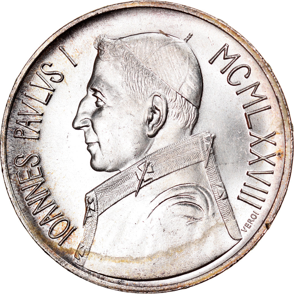 Coin, VATICAN CITY, John Paul I, 1000 Lire, 1978, Roma, MS(65-70), Silver