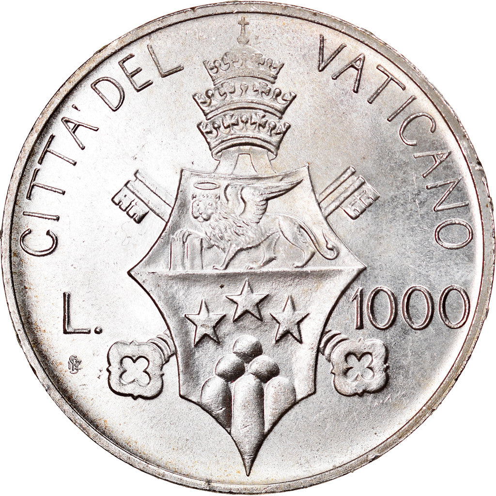Monnaie, Cité du Vatican, John Paul I, 1000 Lire, 1978, Roma, FDC, Argent