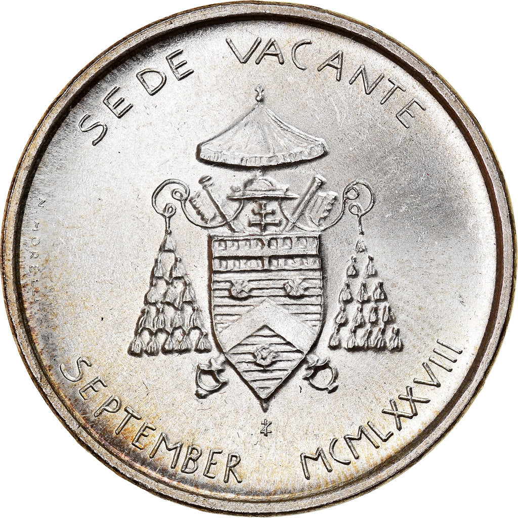 Coin, VATICAN CITY, Sede Vacante, 500 Lire, 1978, Roma, MS(65-70), Silver
