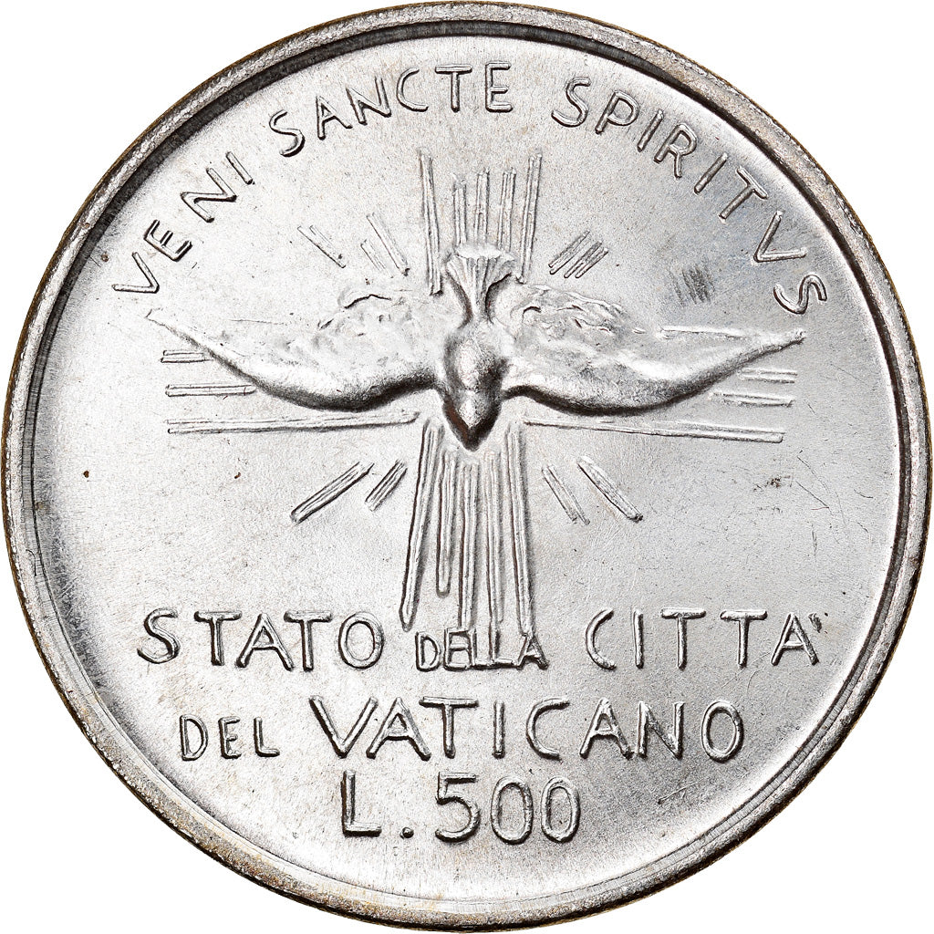 Coin, VATICAN CITY, Sede Vacante, 500 Lire, 1978, Roma, MS(65-70), Silver